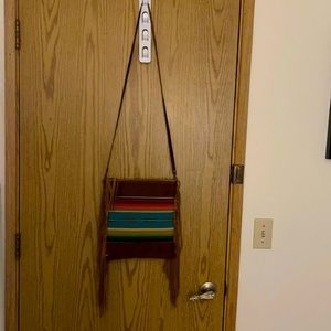 Aztec real leather Crossbody purse